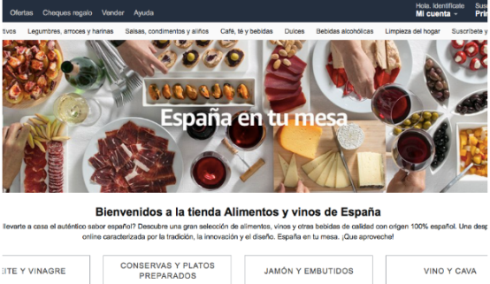 西班牙政府也在亚马逊上开店，专卖食品和红酒